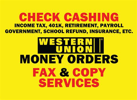 Western union cash checks near me - Thursday7:00 AM - 10:00 PM. Friday6:00 AM - 11:00 PM. Saturday7:00 AM - 8:00 PM. Visit your local PAYOMATIC at 590 8th Ave in New York, NY for check cashing, Western Union money transfers, money orders, bill payment (same-day posting options available), direct deposit, prepaid debit cards and more convenient financial services.